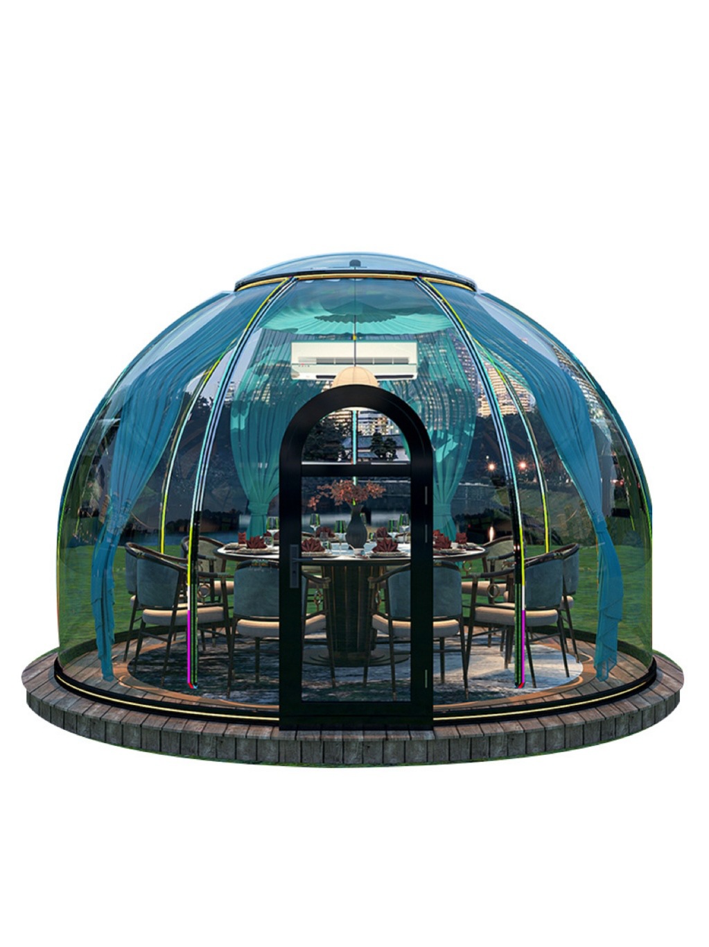 Outdoor Camping Exhibition - Transparante Koepelvormige Bubbelhuis, Buiten Glamping Kampeertent,