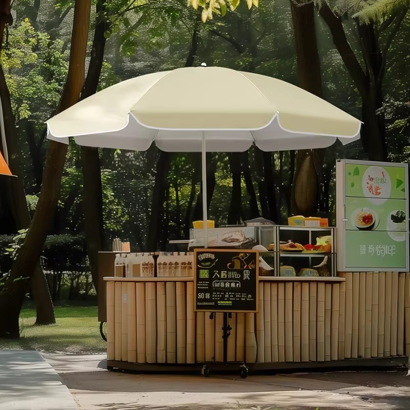 Outdoor Camping Exhibition - Vouwbare evenementenparaplu met 8 stangen, UV-bescherming,