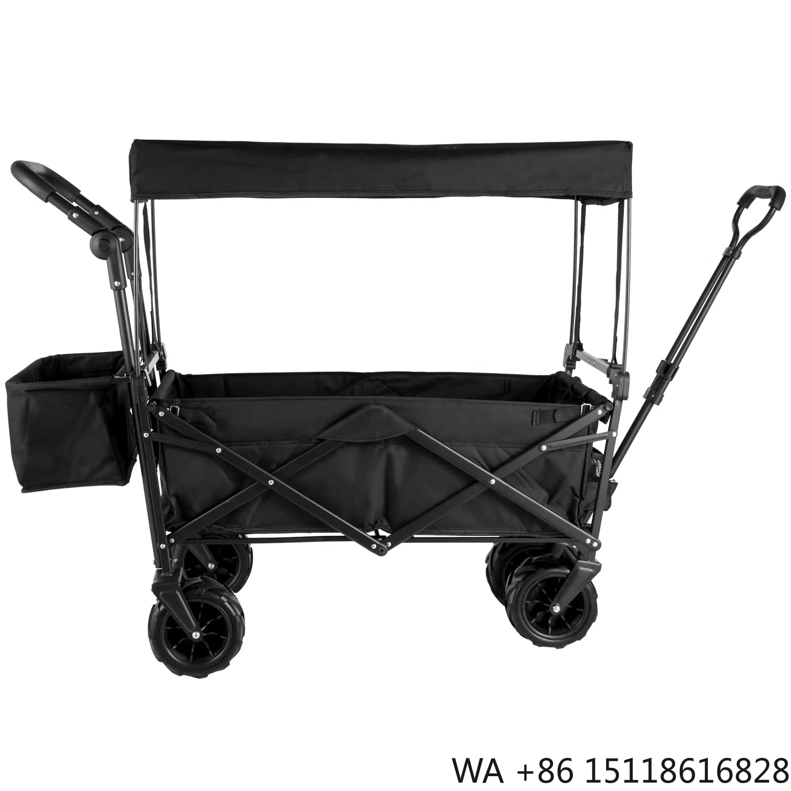 Outdoor Camping Trolley - Opvouwbare campingwagen, opvouwbare kar met kap