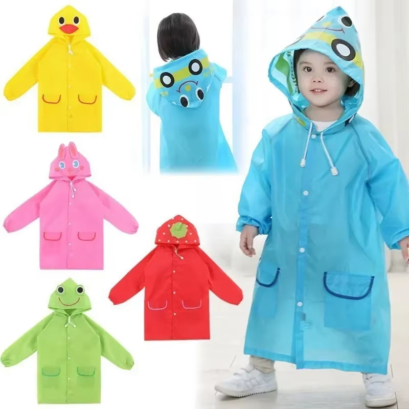Camping Rain Poncho - Regenjas Kids Cartoon Dieren Stijl Waterdichte