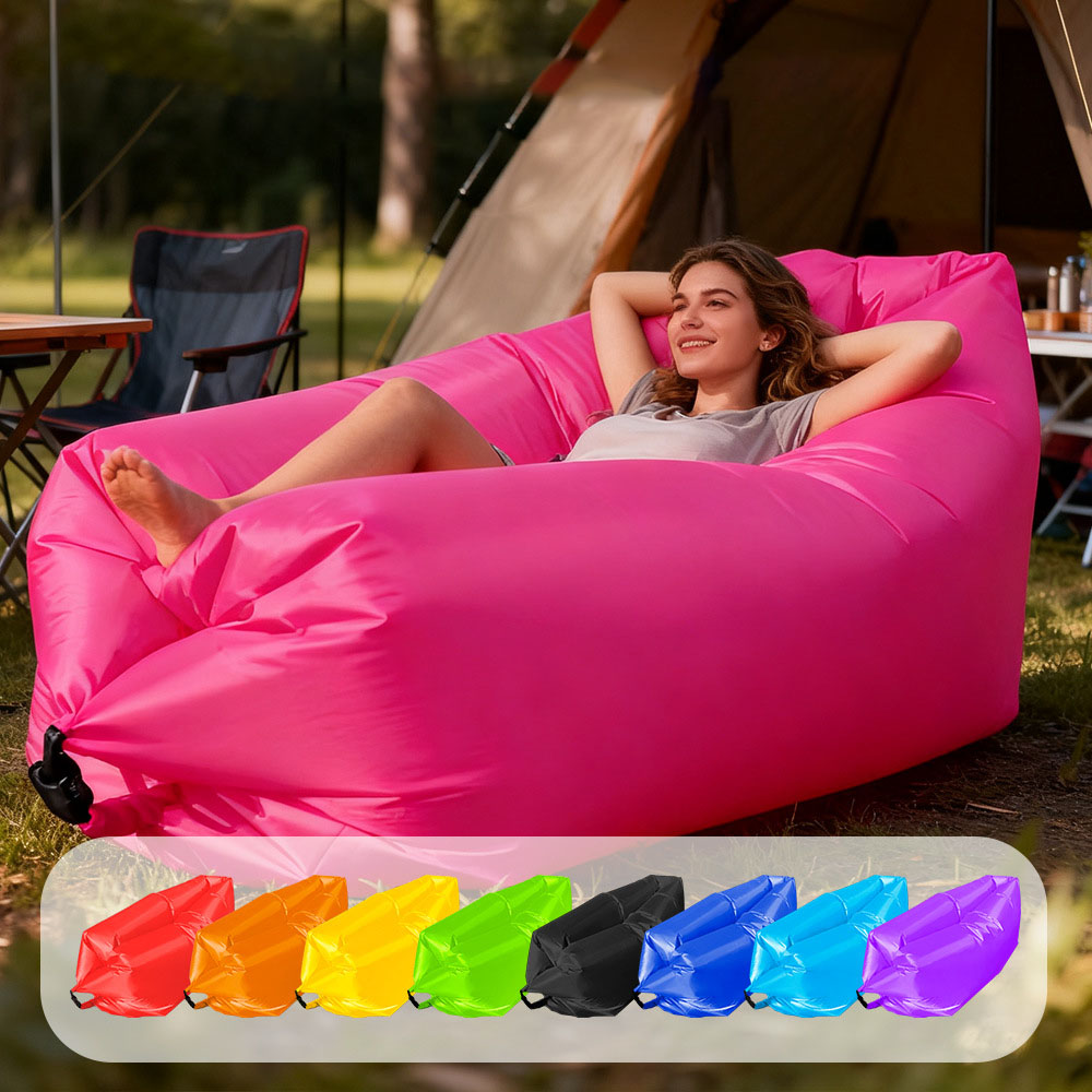 Bed Outdoor Camping - Meerkleurige, opblaasbare, draagbare buitensofa voor op