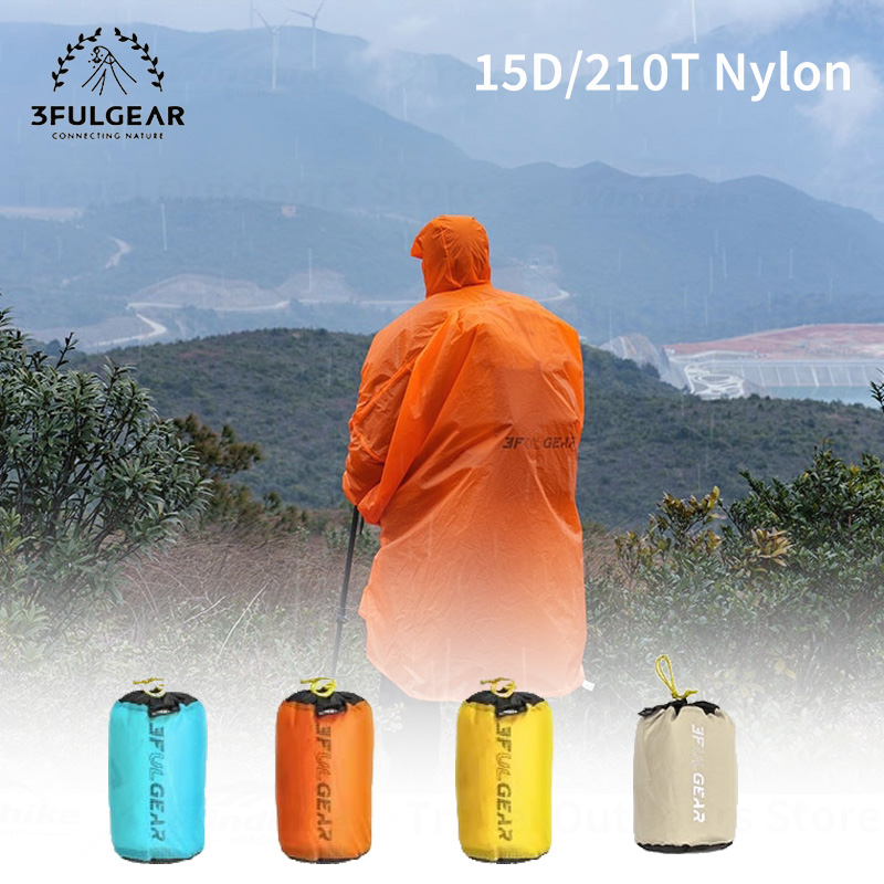 Camping Rain Poncho - 3F UL GEAR 2026 Wandelregenjas Lange