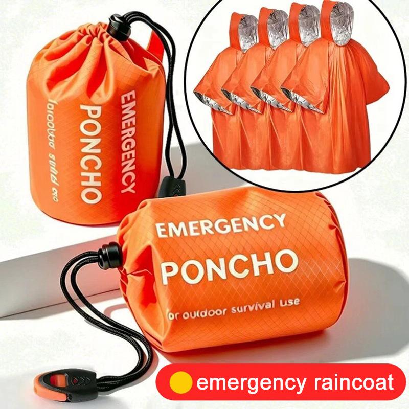 Draagbare noodregenponcho-set, - Camping Rain Poncho recensie en prijs