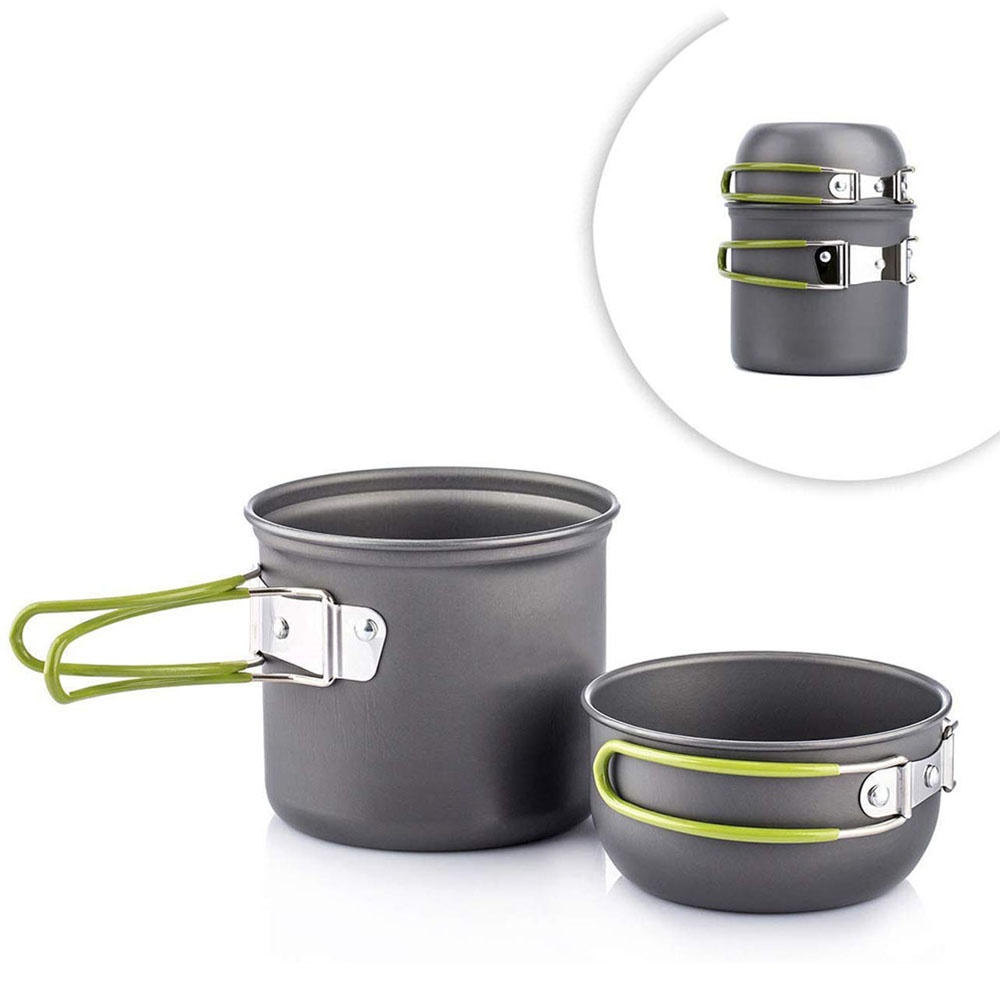 Ultralichte campingpotten pann - Outdoor Camping Dining Set recensie en prijs