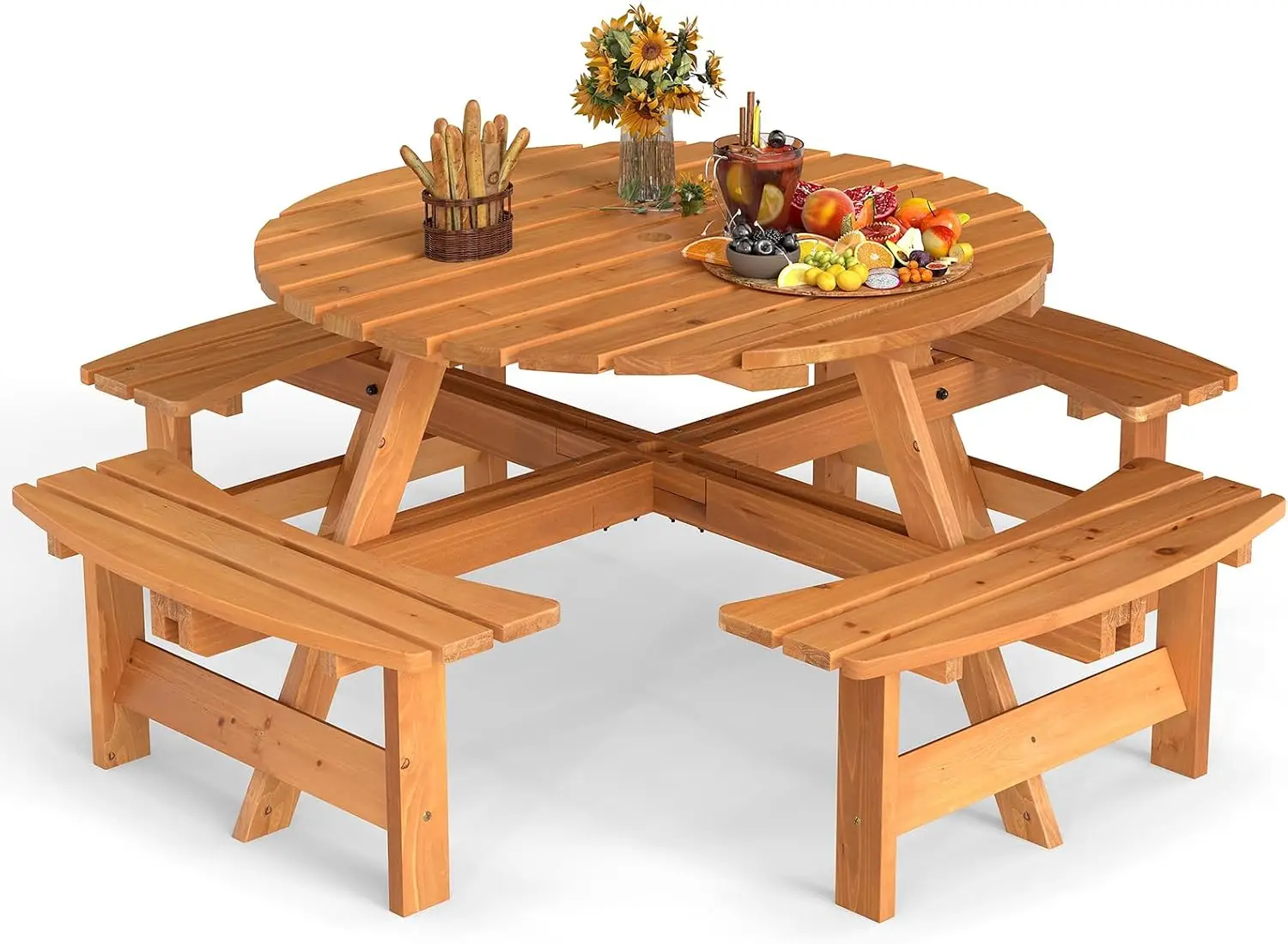 USA Stock 8-persoons houten pi - Outdoor Camping Usa recensie en prijs