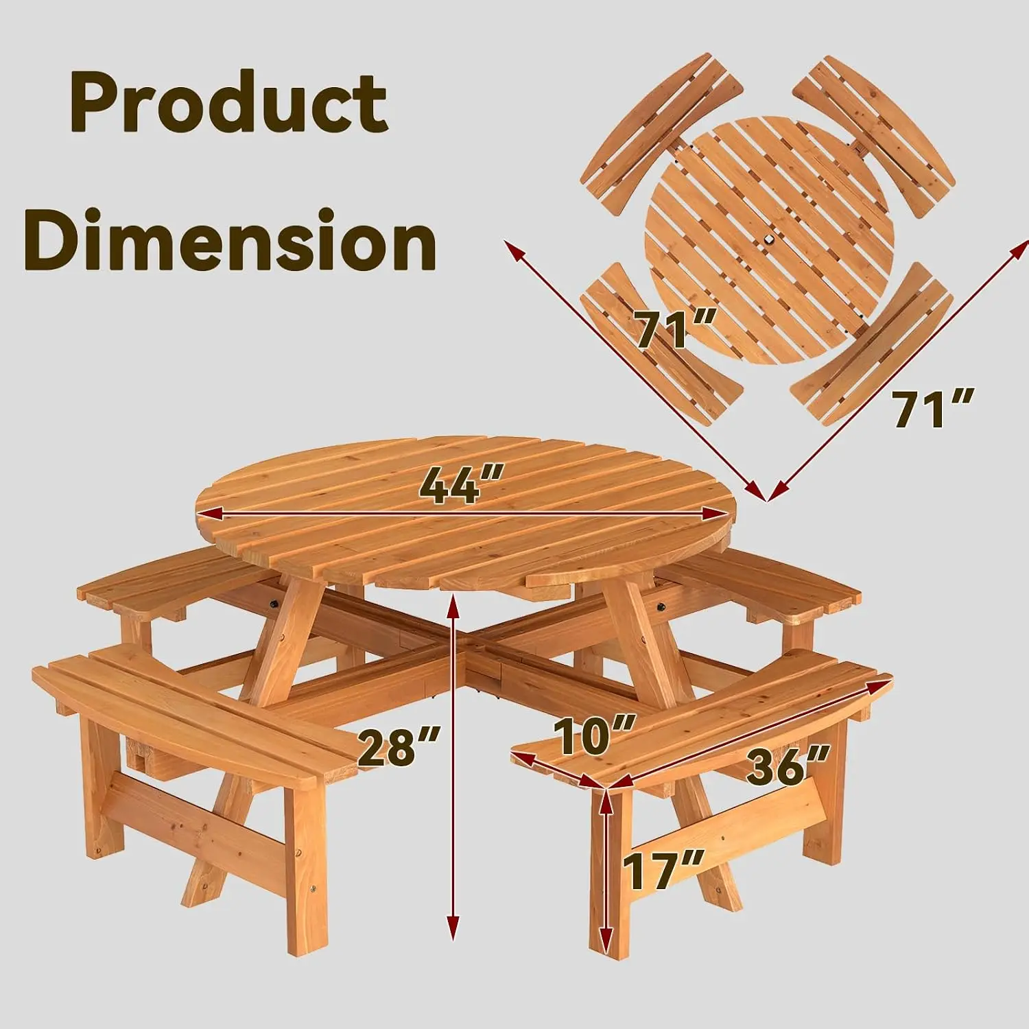 USA Stock 8-persoons houten pi - Outdoor Camping Usa recensie en prijs