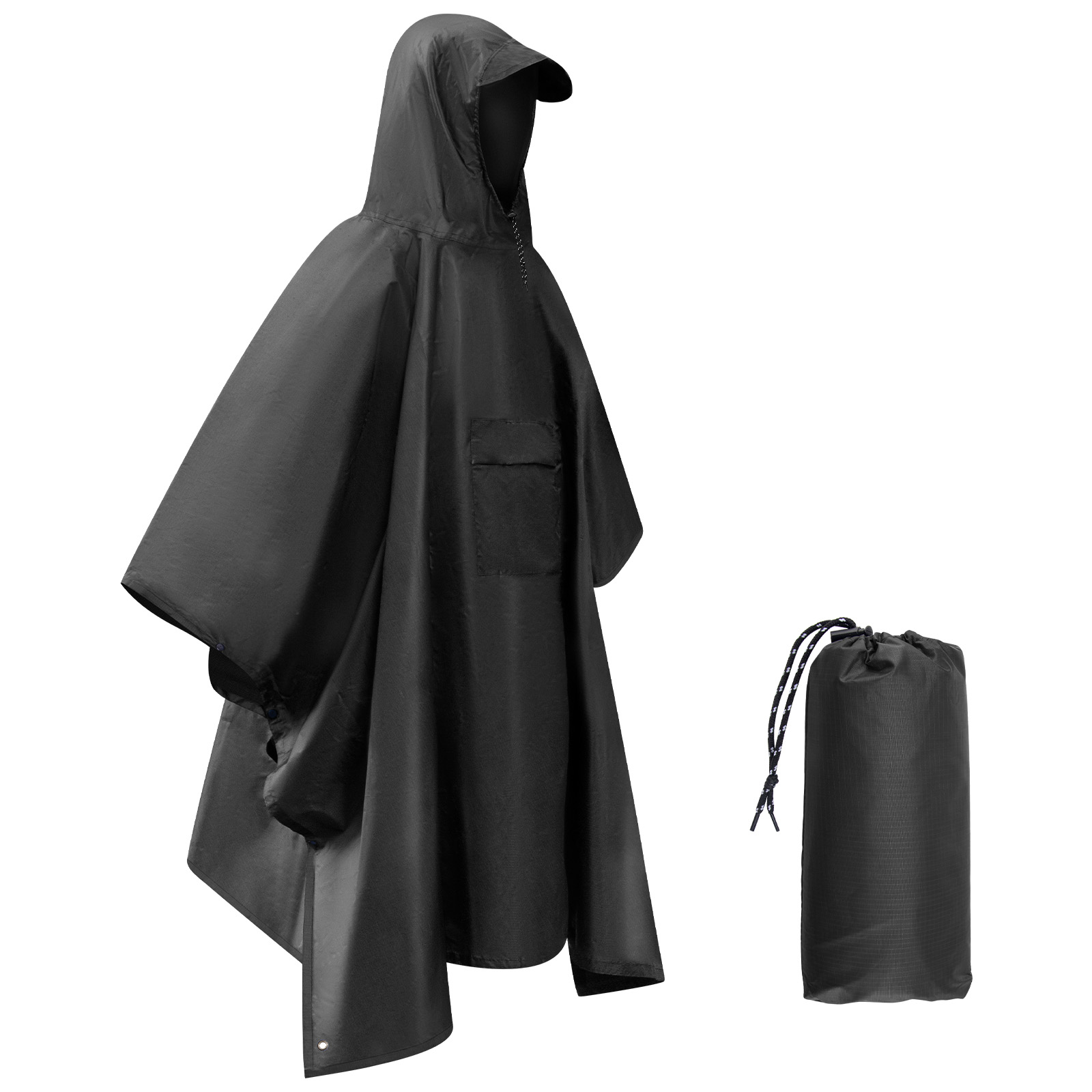 Regenponcho voor volwassenen L - Camping Rain Poncho recensie en prijs