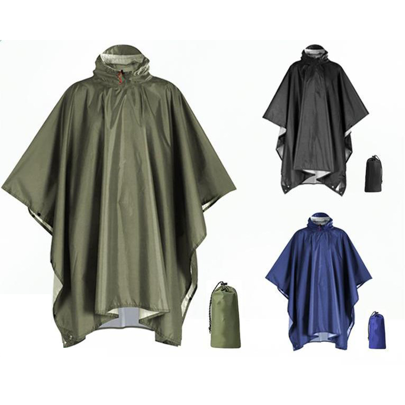 Zware regenponcho voor backpac - Camping Rain Poncho recensie en prijs