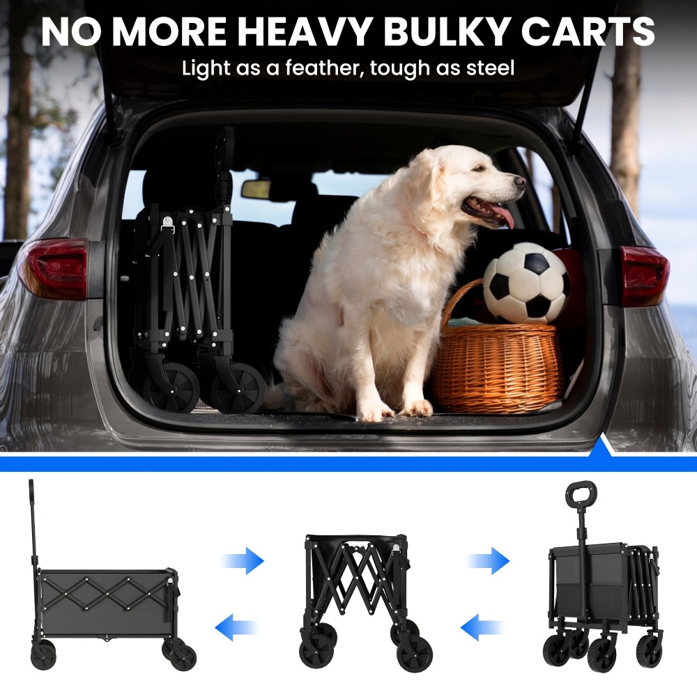 Vouwbare Tuinkar met 360 lbs D - Outdoor Camping Trolley recensie en prijs