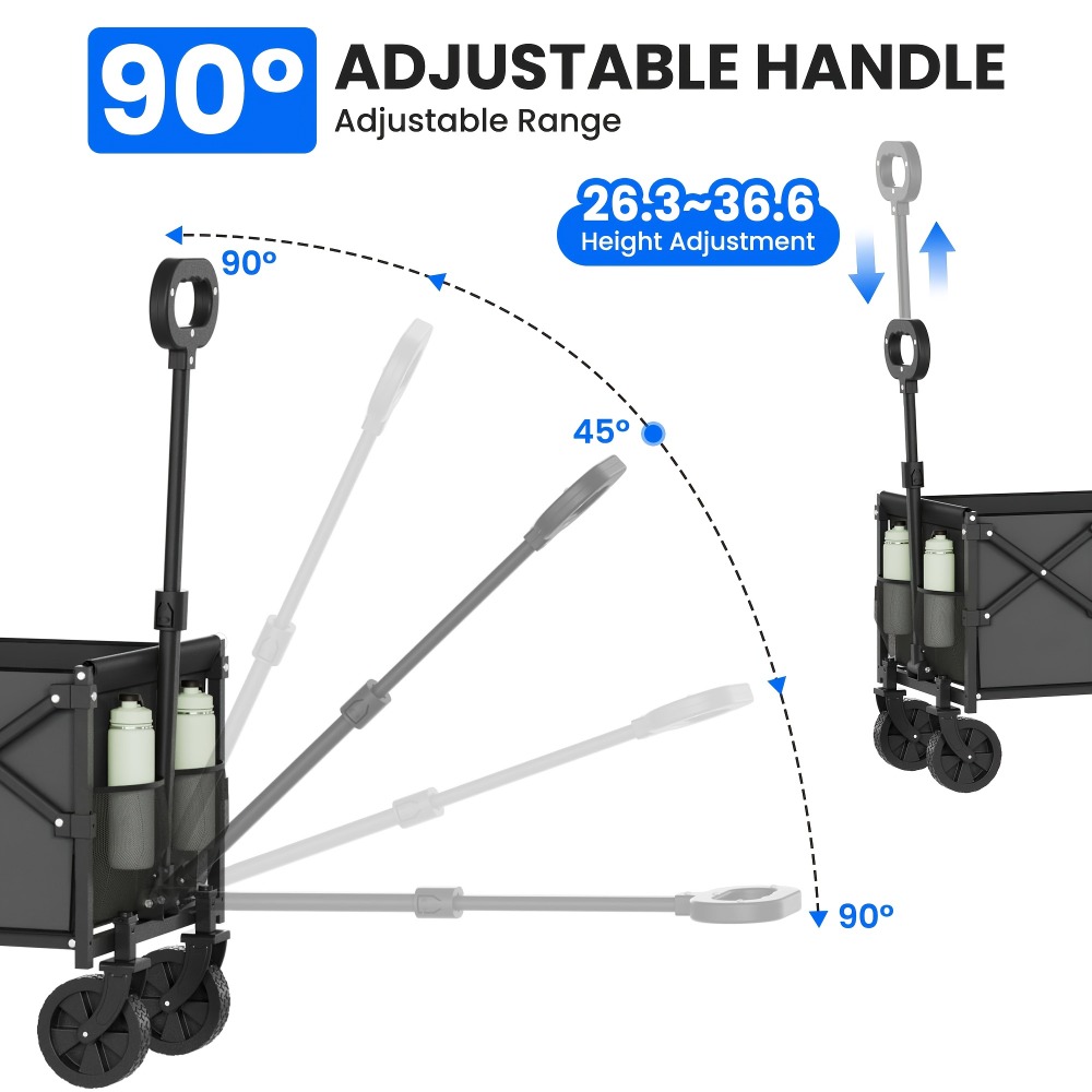 Vouwbare Tuinkar met 360 lbs D - Outdoor Camping Trolley recensie en prijs