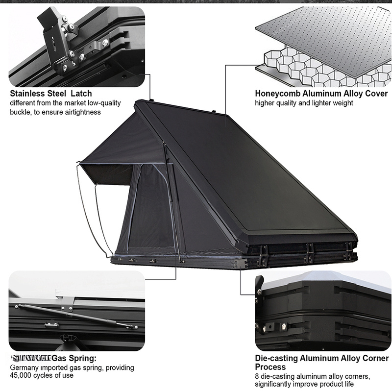 Harde aluminium daktoptent met - Outdoor Camping Van Tent recensie en prijs