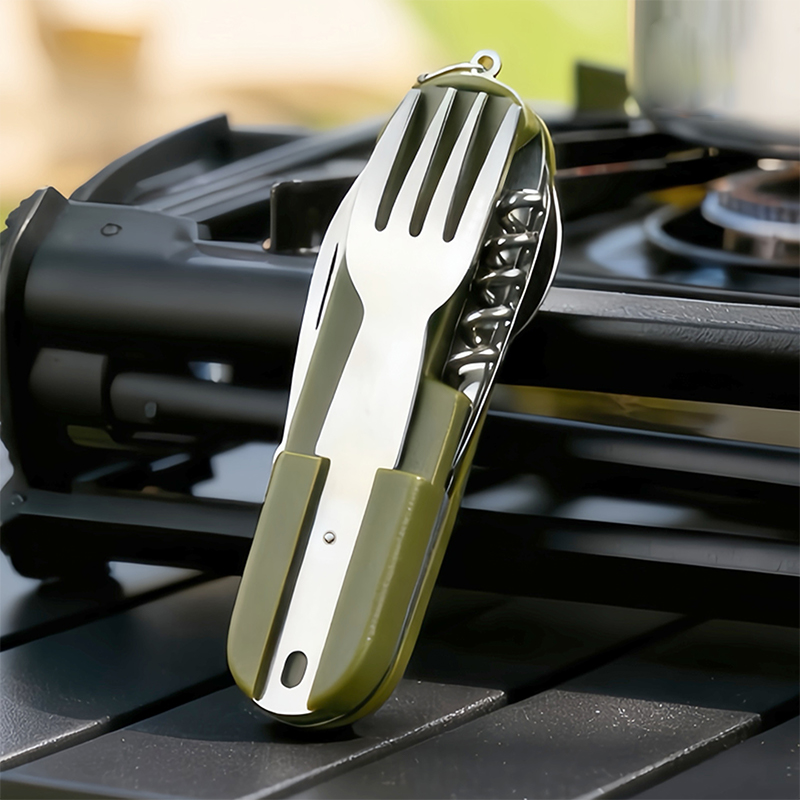 Nieuwe roestvrijstalen 7-in-1  - Outdoor Camping Dining Set recensie en prijs