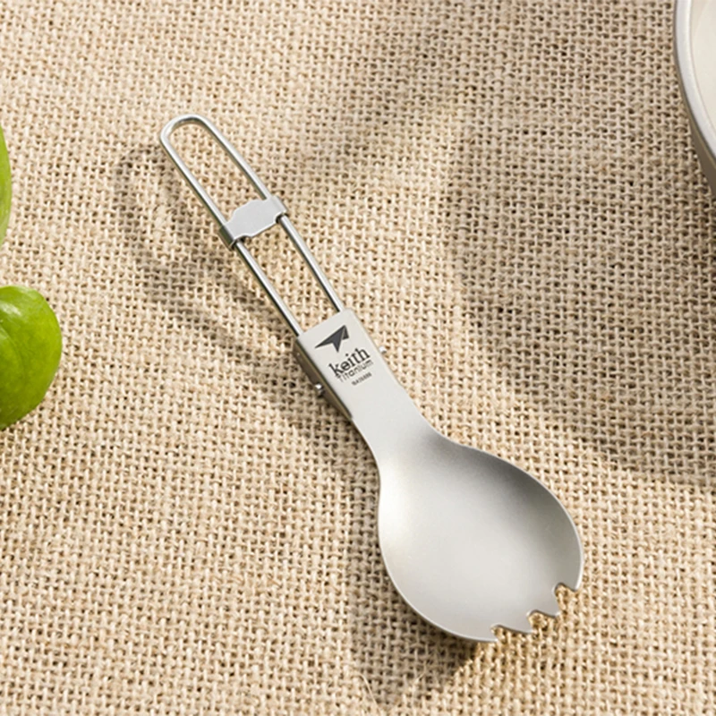 Keith Titanium Spork Opvouwbaa - Outdoor Camping Dining Set recensie en prijs